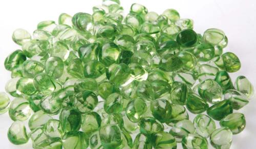 Ciottoli vetro raimbow verde